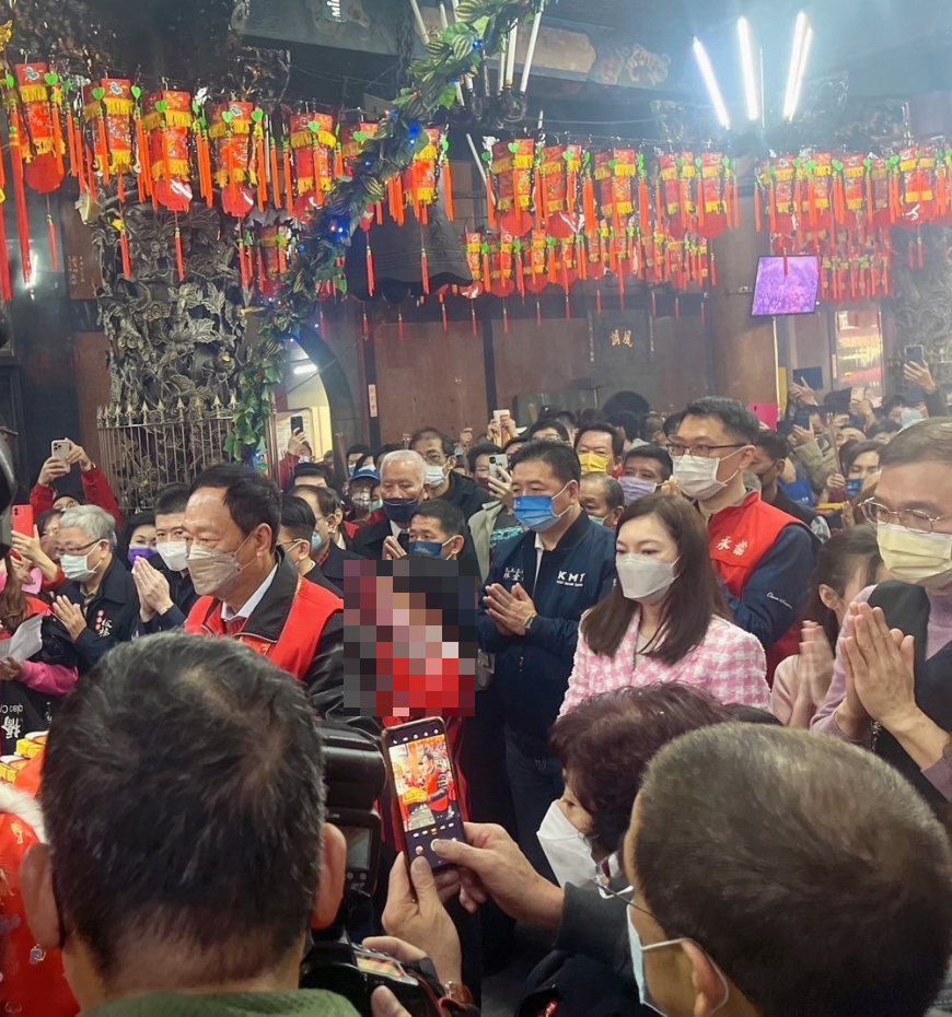 巧遇郭台銘一家讓甄馨直呼超幸運。（圖／陳孝志提供）