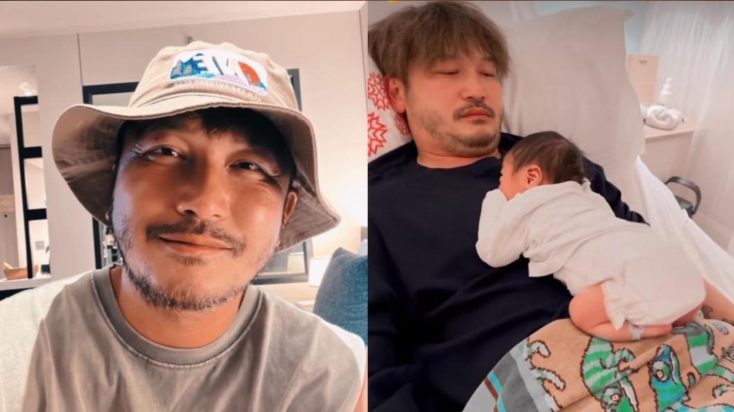 KID日前將兒子放在肚子上抖動被網友提醒動作危險。（圖／翻攝自circuskidd IG）