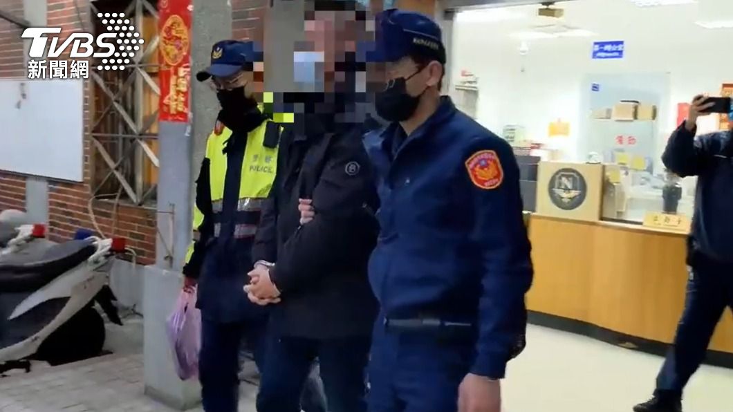 警方將張姓男子移送法辦。(圖/TVBS)