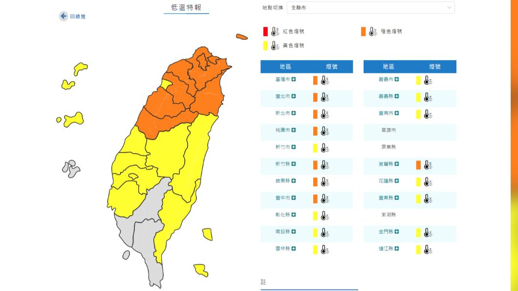 06:00天氣即時報/寒流來了!今天北臺下探6℃ 高山有望降雪