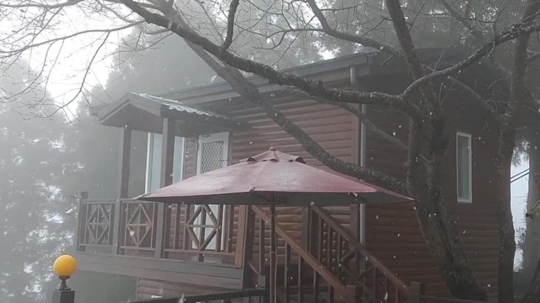 快訊/下雪了!拉拉山「白雪紛飛」美景曝光 這處也有機會降雪