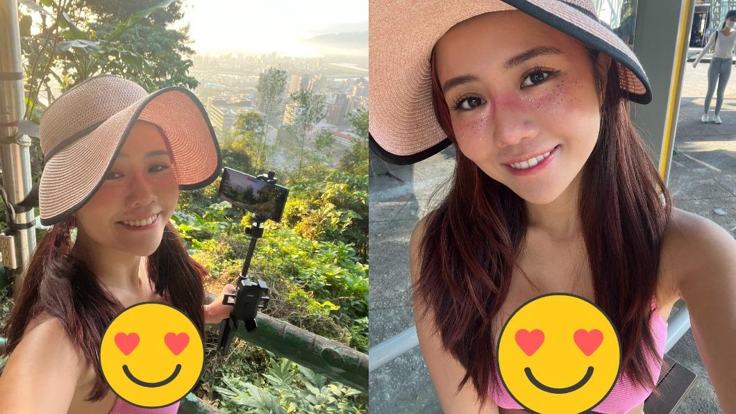 Kiaraa Kitty日前來台旅遊,不論去哪皆以火辣穿搭現身。(圖/翻攝自「@kiaraakitty」推特)