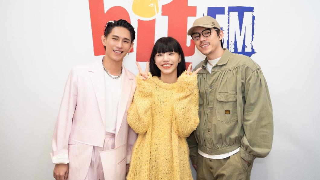 HUSH(右)、洪佩瑜(中)、柏霖PoLin。(圖/Hit Fm聯播網提供)
