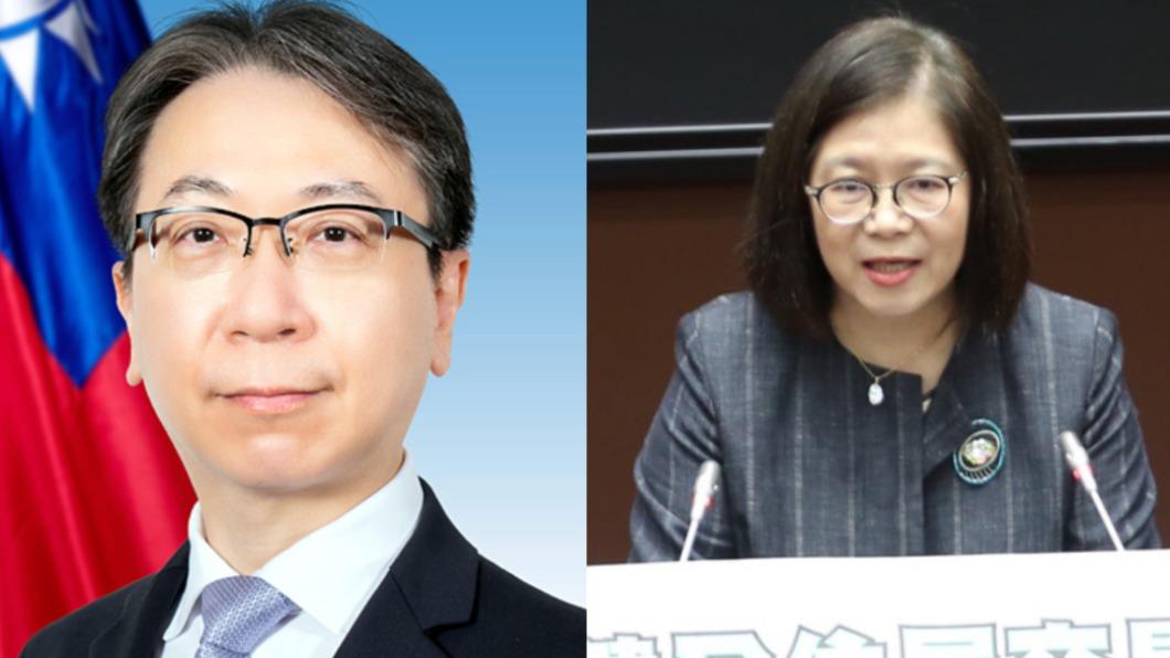 蔡明彥（左）接棒國安局長，管碧玲將任海委會副主委。（圖／翻攝自外交部官網、管碧玲臉書）