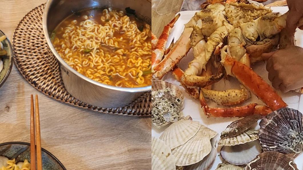 韓韶禧在過年狂嗑美食放鬆。(圖/翻攝自Twitter)