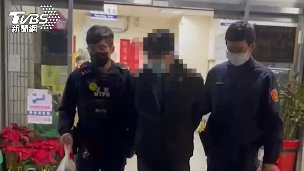 警方訊後將張男移送法辦。(圖/TVBS)
