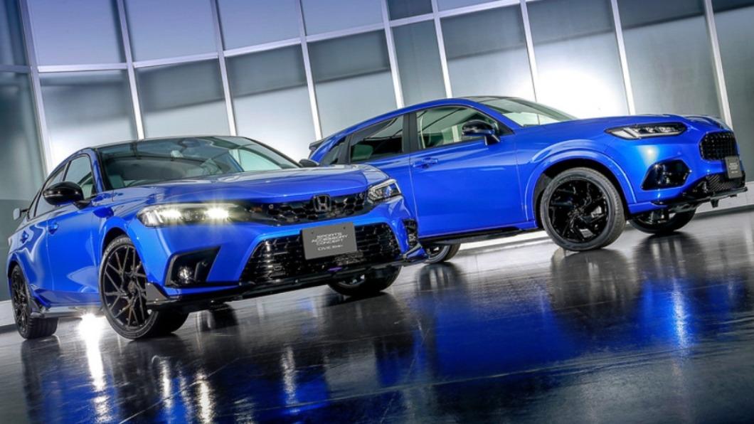 Civic跟ZR-V的原廠改概念車同步登場。(圖/翻攝自Honda)