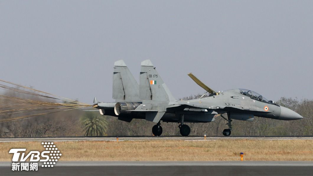印度空軍現役蘇愷30型戰機。(圖/達志影像美聯社)