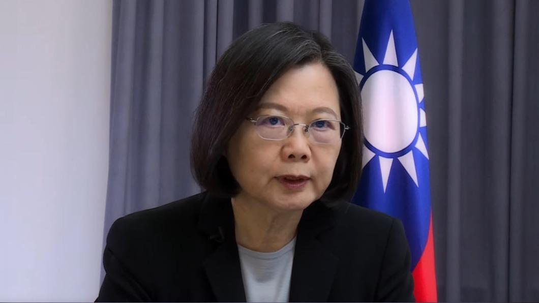 蔡英文以錄影方式,為「北加州台灣同鄉聯合會第50屆年會」致詞。(圖/翻攝總統府YT)