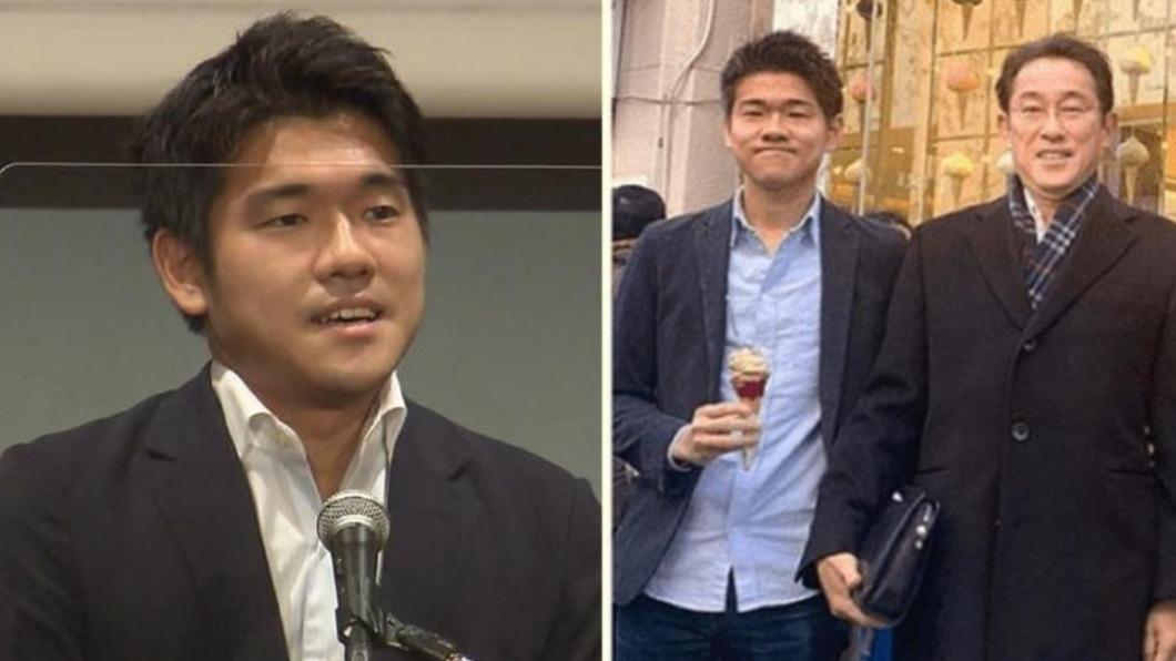 岸田文雄的兒子、首相秘書岸田翔太郎。(圖/翻攝自@northkoreayo2推特)