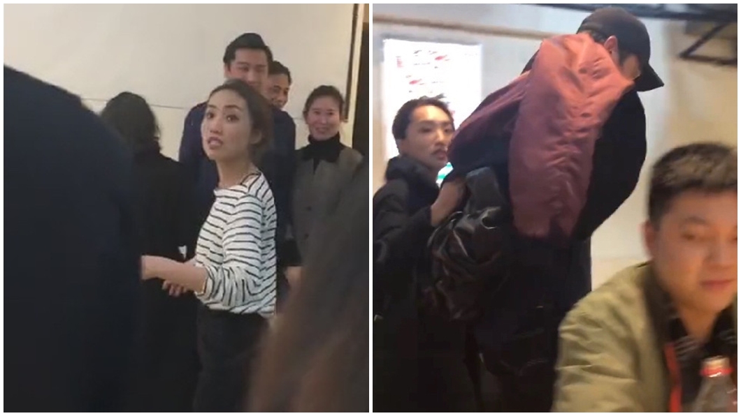 胡歌與疑似妻子的黃曦寧多張同框照外流。(圖/翻攝自微博)