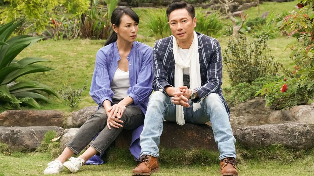 張本渝(左)與謝祖武戲裡多年後再相遇,而勾起過去對彼此之間的感情。(圖/中天綜合台提供)