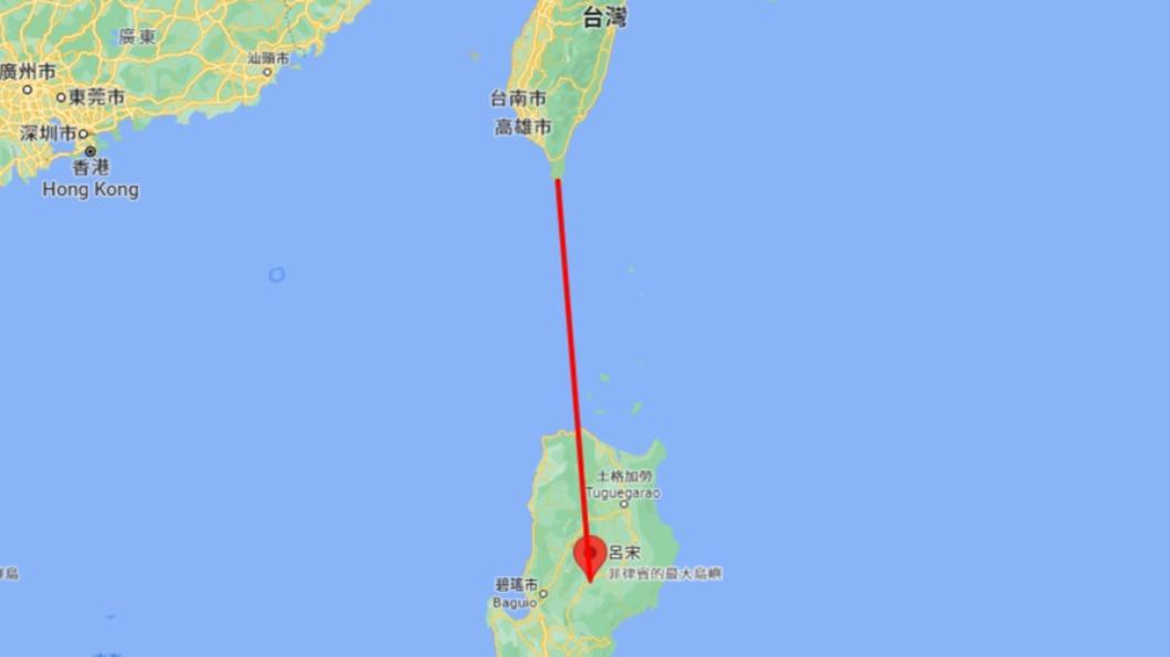 呂宋島是距離台灣最近的大島。(圖/翻攝自Google Map)