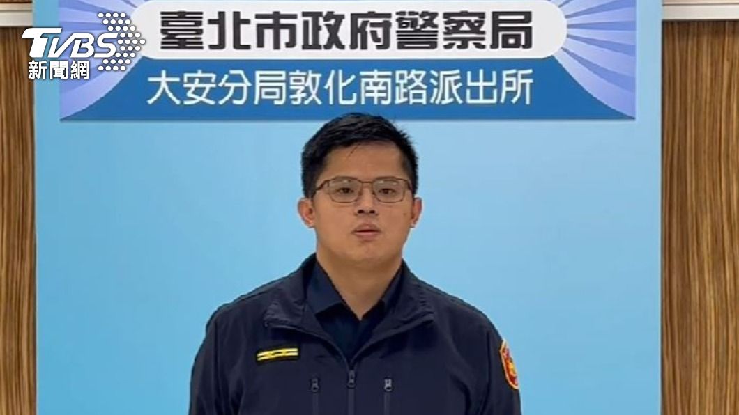 大安分局敦化南路派出所所長柯人傑。（圖／TVBS）