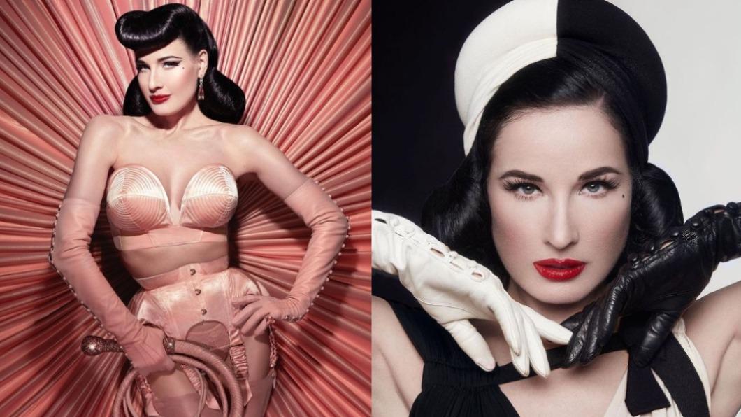 Dita Von Teese身材火辣。(圖/翻攝自@ditavonteese IG)