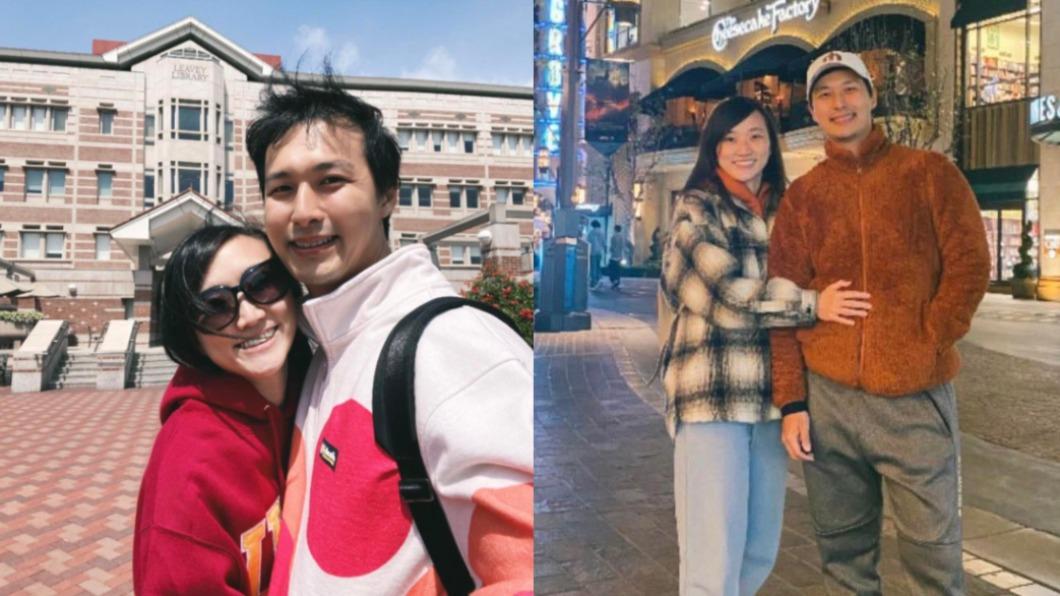 老婆Jessie(左)直言和嚴爵正努力拚生小孩,更希望小孩可以像嚴爵一樣可愛。(圖/翻攝自嚴爵IG)