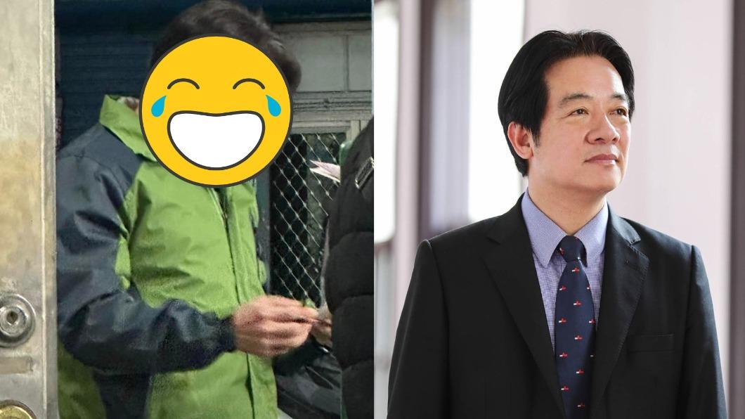 吃麵巧遇「野生賴清德」!外套髮型超對味 網笑:明明王必勝