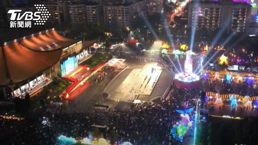 台灣燈會在台北。(圖/TVBS)