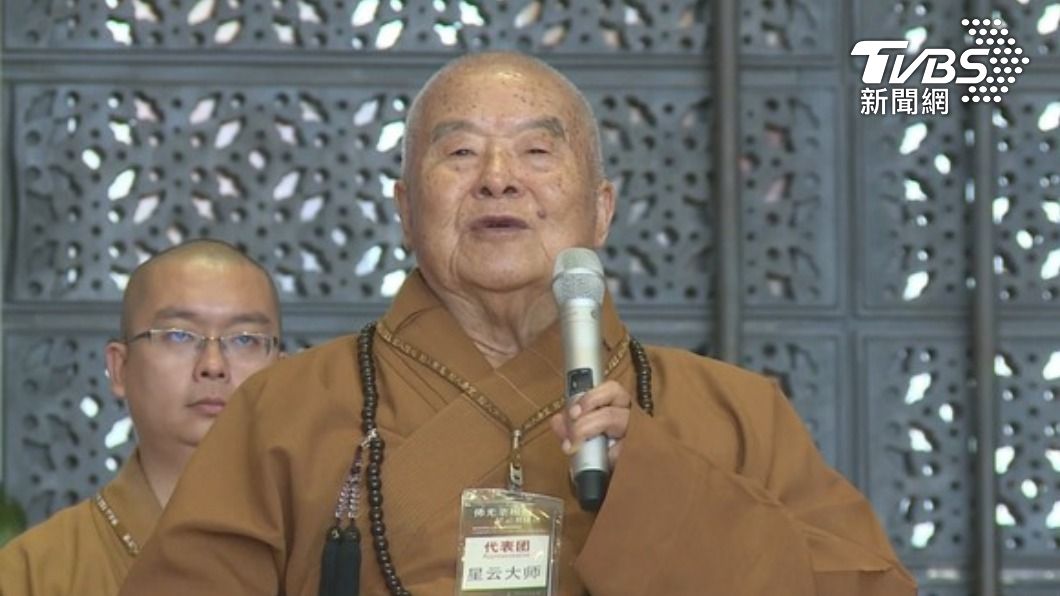 星雲法師有糖尿病必須控制糖份。(圖/TVBS資料畫面)