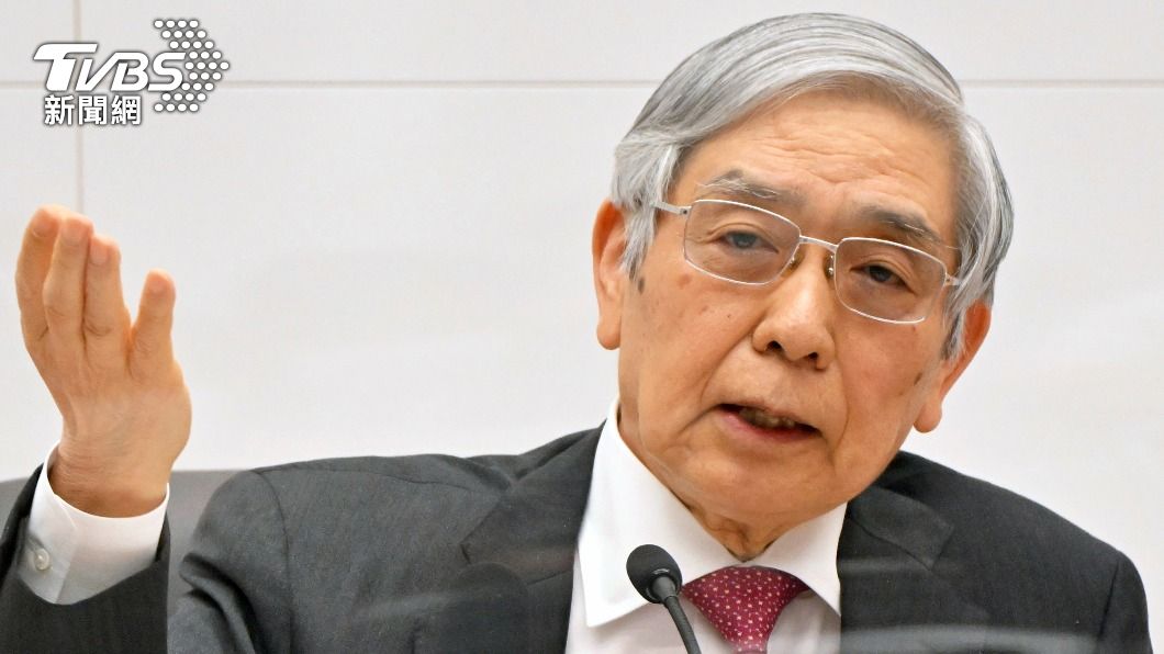 黑田東彥擔任日銀總裁10年,將於4月卸任。(圖/達志影像美聯社)