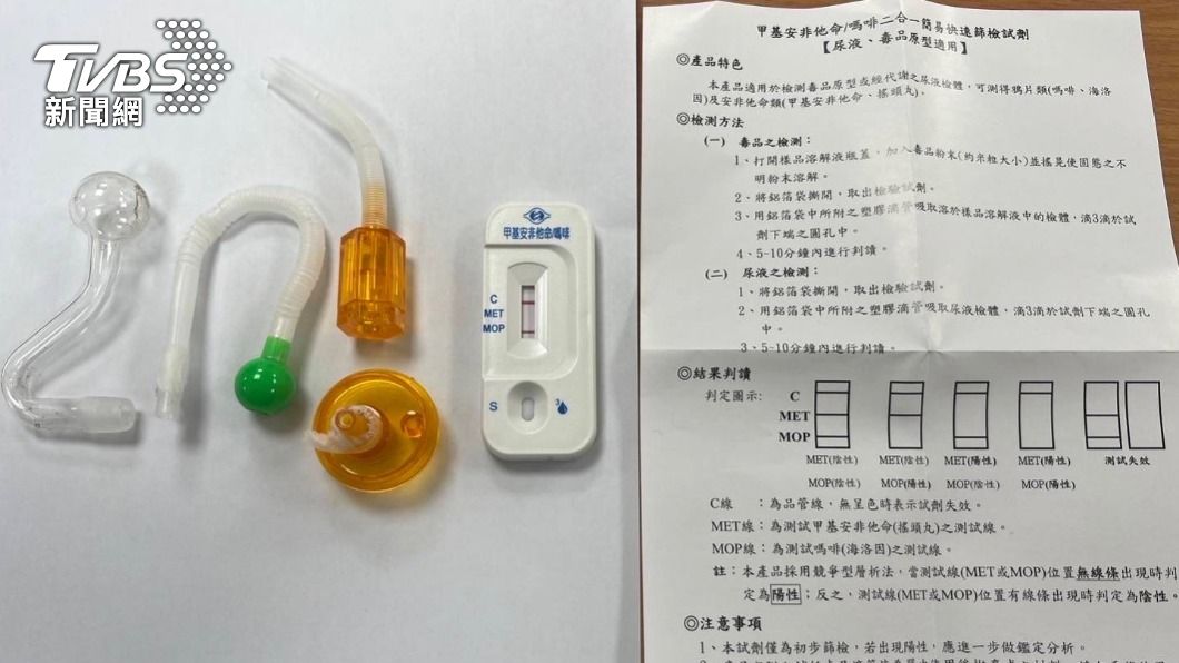 男子事後坦承所有,並表示是之前吸食的。(圖/TVBS)