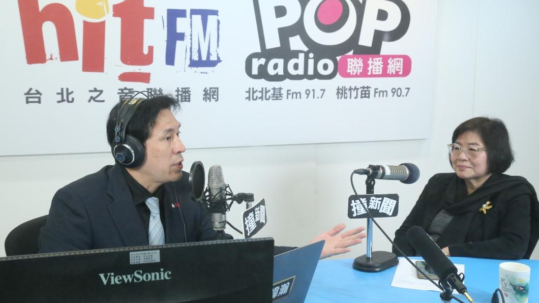 日前喊出「想退休」的黃呂錦茹，今日接受媒體人黃暐瀚廣播專訪。（圖／《POP撞新聞》提供）