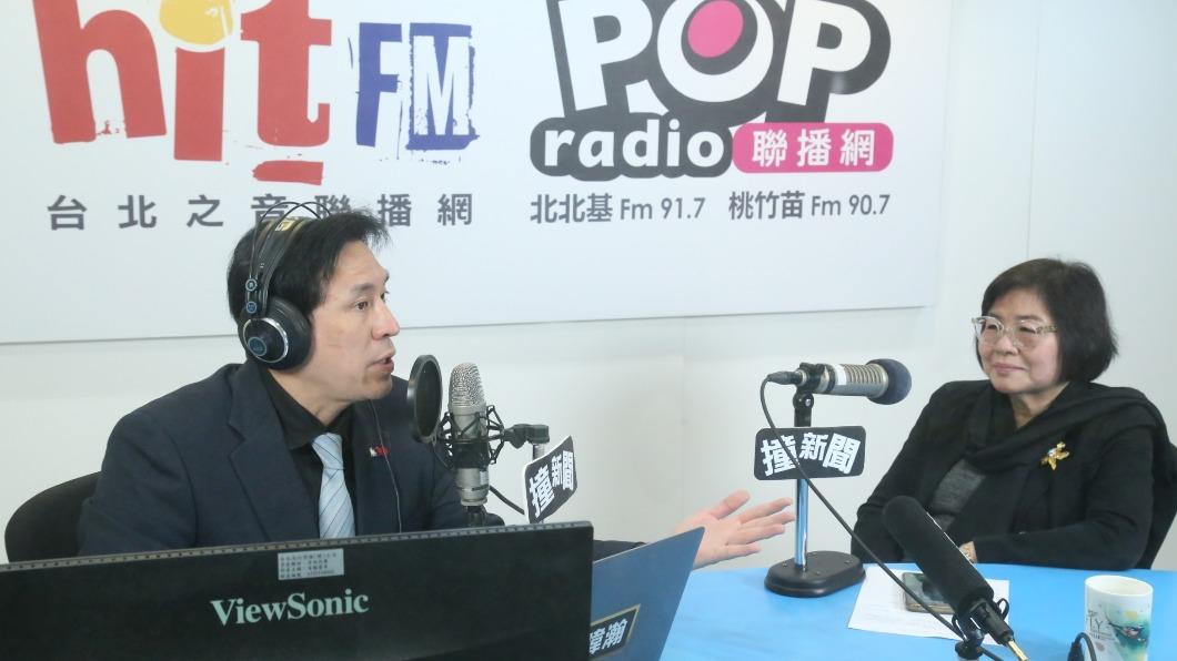黃呂錦茹今接受媒體人黃暐瀚廣播專訪。（圖／《POP撞新聞》提供）