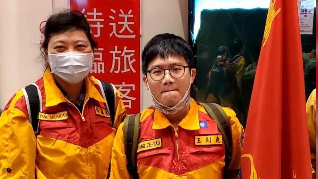 急診部主治醫師王則堯以及資深護理師楊淑娟前往土耳其救災。(圖/北榮提供)