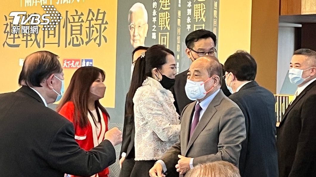 王金平出席連戰新書發表會。(圖/黃韋銓攝)