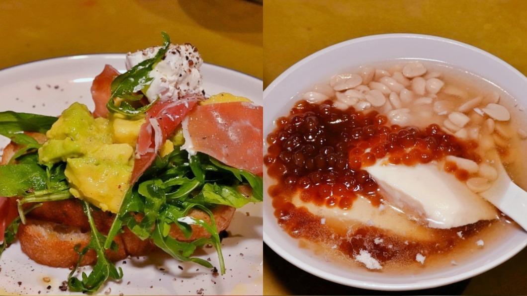 除了豆花之外，酸麵包也是必點。（圖／水晶安蹄不務正業過生活提供）