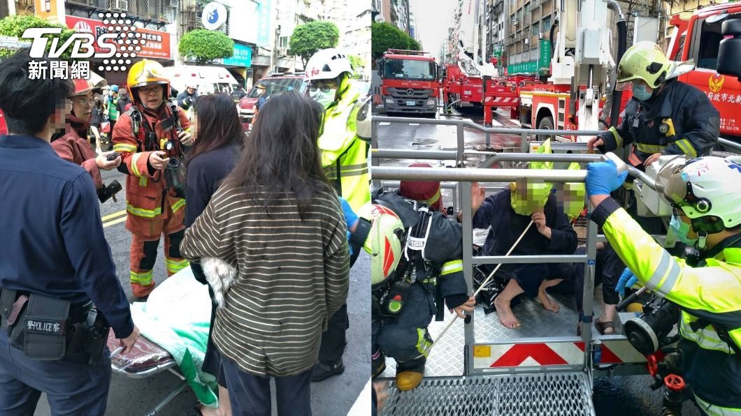 民眾陸續被救出、疏散。（圖／TVBS）