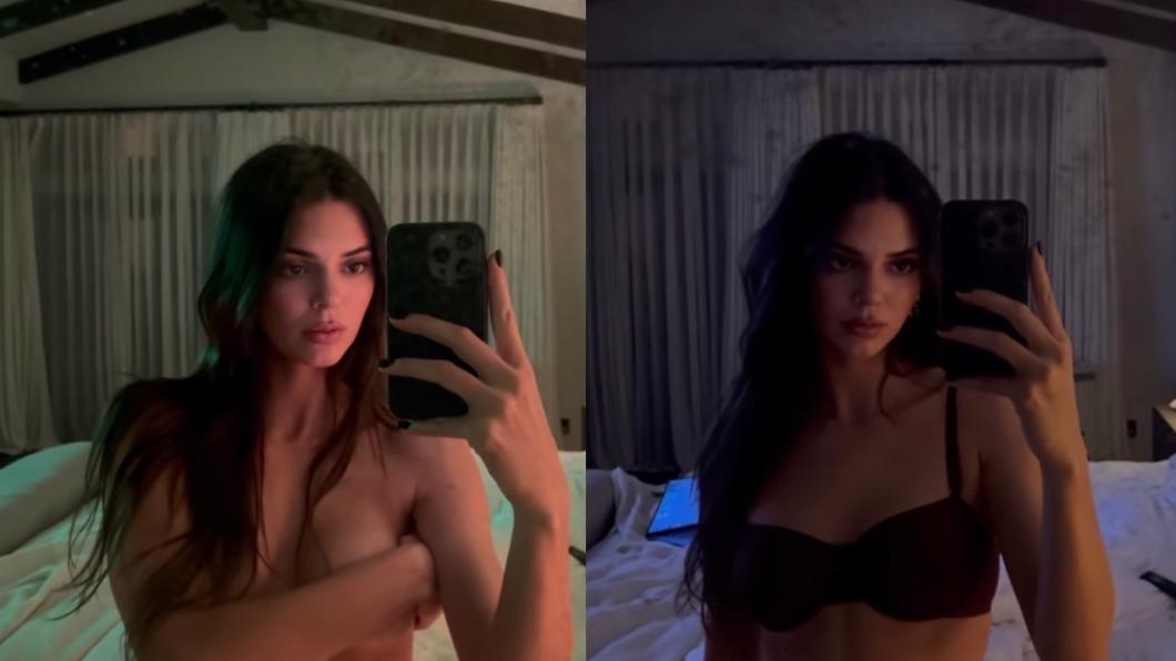 坎達兒昨晚連曬性感影片。(圖/翻攝自kendalljenner IG)