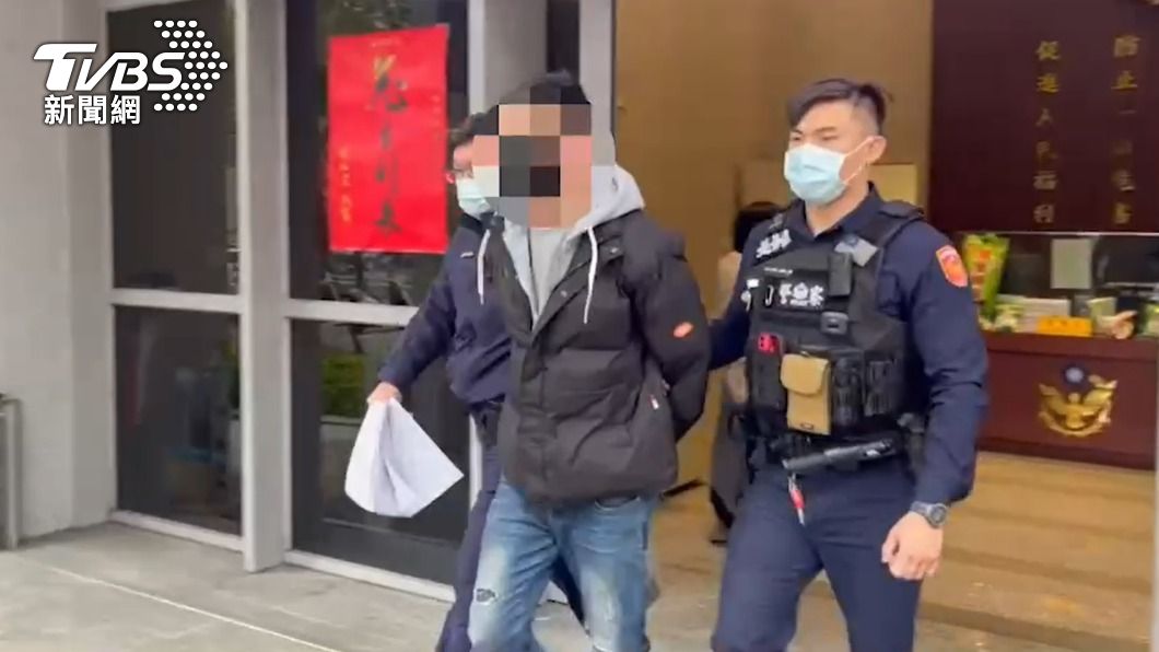 警方將阮男移送法辦。(圖/TVBS)