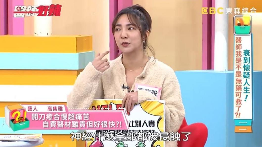 高雋雅的牙齒、牙齦都被侵蝕。(圖/翻攝自《醫師好辣》YouTube頻道)