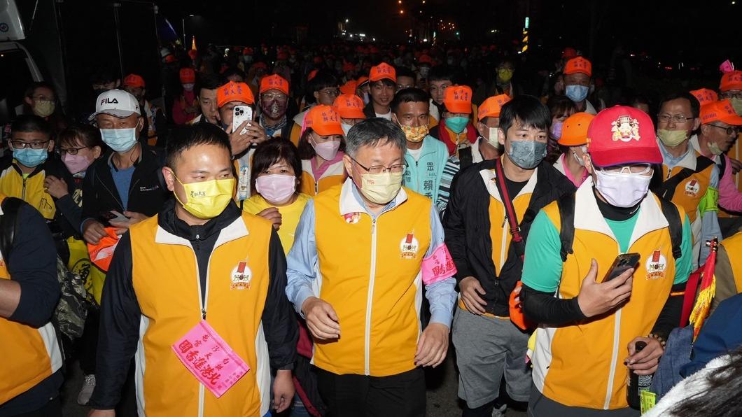 台灣民眾黨主席柯文哲今（12）日起參加白沙屯媽祖遶境活動。（圖／民眾黨提供）
