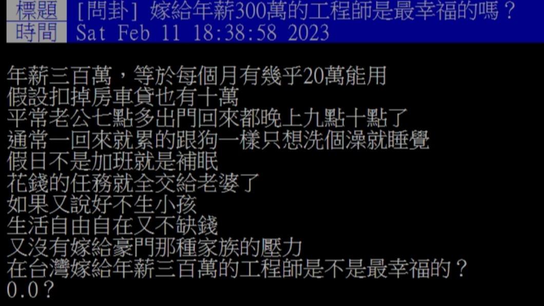 原PO發文。(圖/翻攝自PTT)