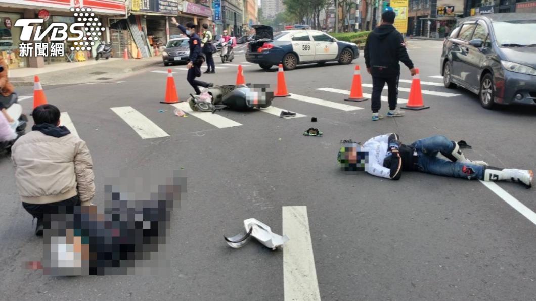 無照8旬翁未兩段式左轉撞重機噴飛 顱內出血搶救身亡
