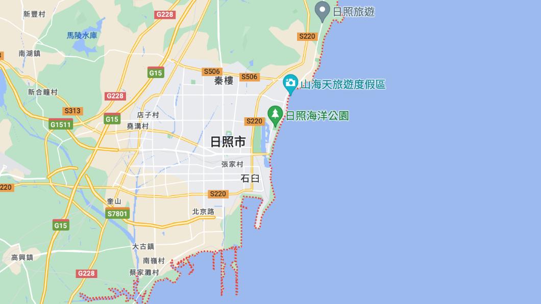 日照市位於中國山東省。(圖/翻攝自Google)