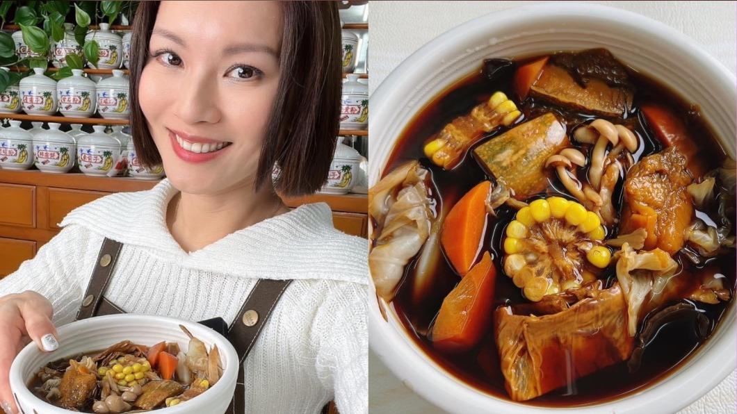 林佳儀賣起藥膳湯包。(圖/翻攝自林佳儀臉書)