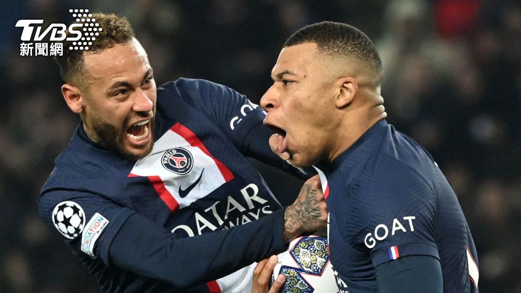 先前內馬爾先前傳出和球隊三叉戟中的姆巴佩(Kylian Mbappe)不合。(圖/達志影像美聯社)