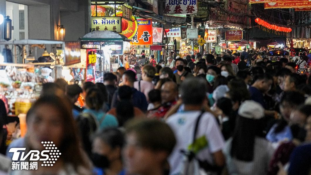 熱鬧的泰國曼谷中國城街道。（圖／達志影像路透社）