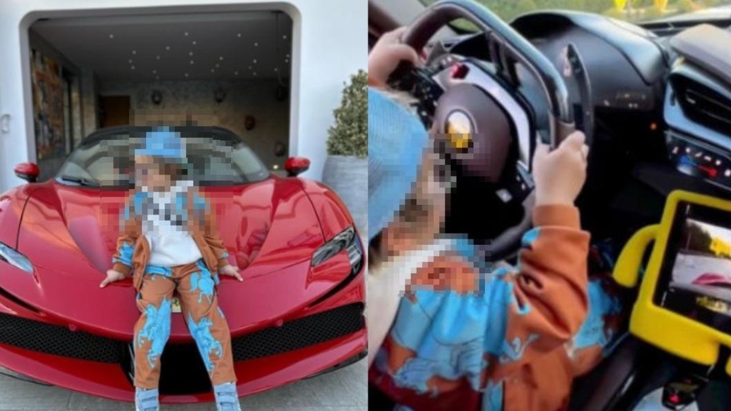 贏在起跑點?3歲男童開法拉利 「倒車入庫」技術輾壓一票人