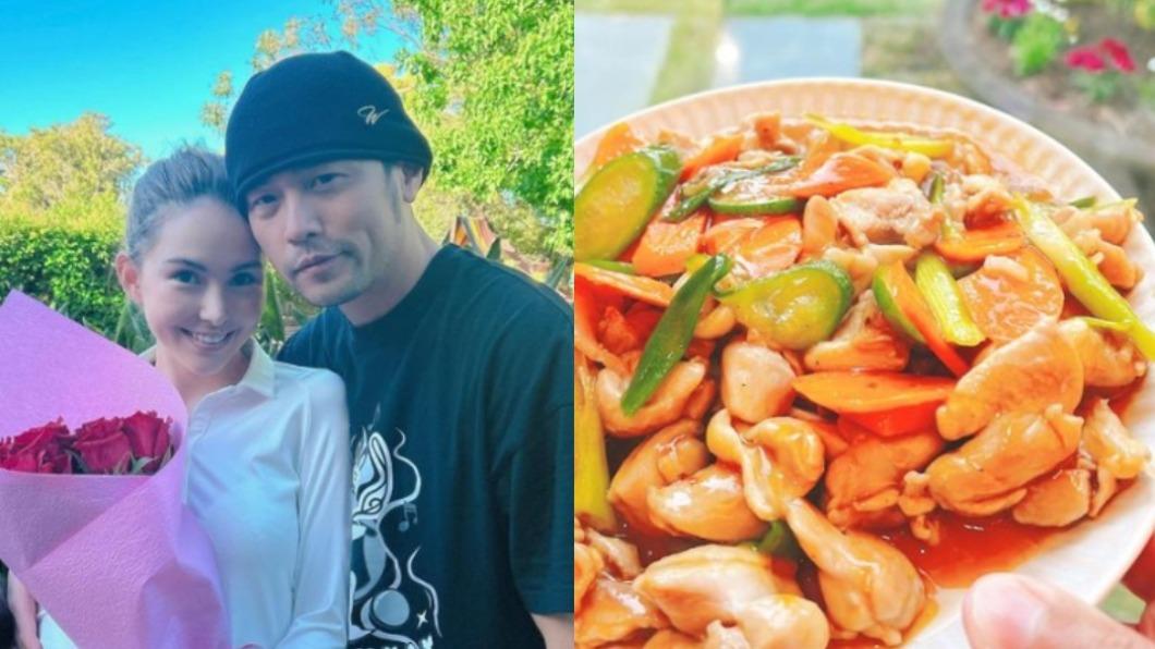 西洋情人節周杰倫為老婆昆凌下廚。(圖/翻攝自周杰倫IG)