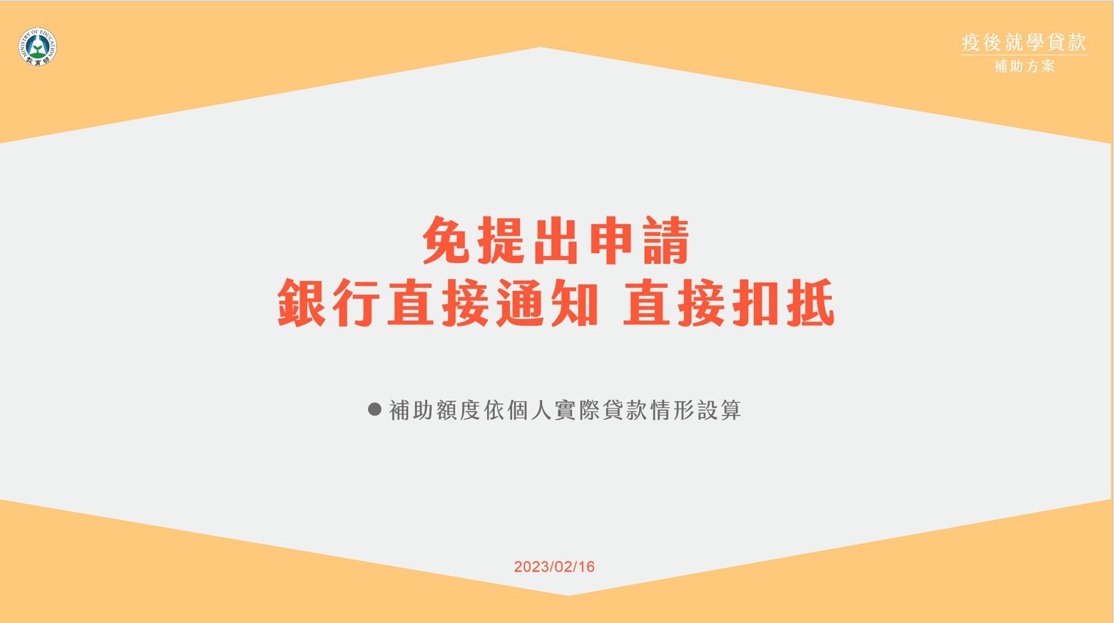 政府補助就學貸款。(圖/教育部提供)