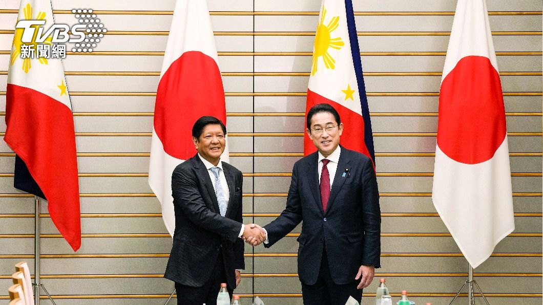 菲律賓總統小馬可仕日前訪問日本會晤岸田文雄。(圖/達志影像美聯社)