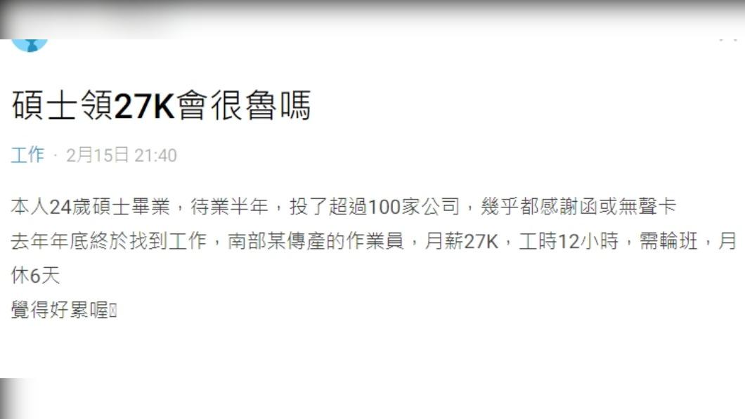 原PO發文。(圖/翻攝自Dcard)