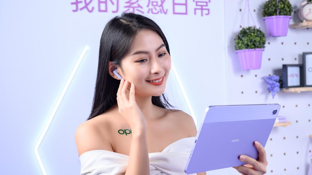 OPPO Enco Air3 真無線耳機,擁有OPPO Alive Audio環繞音效。(圖/OPPO提供)