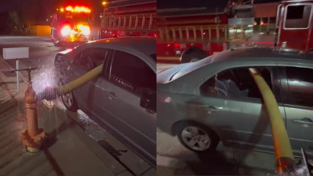 消防栓旁違停！打火弟兄霸氣「貫穿」車窗　網呼：太療癒