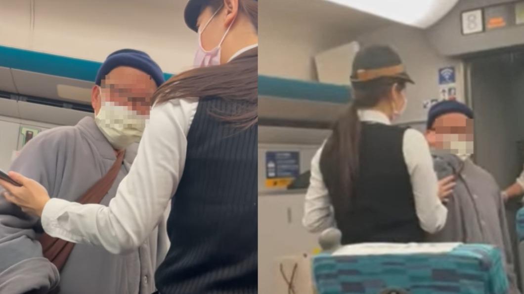 列車長隨即出面處理。(圖/翻攝自爆料公社臉書)