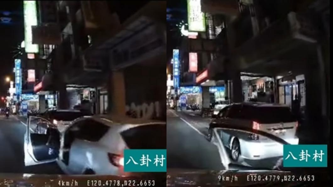 下車沒注意秒開門!車門遭撞「180度外翻」 網:太紓壓
